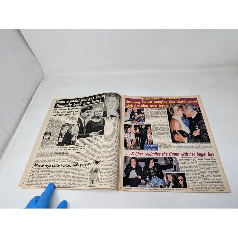 National Enquirer 1991 Michael Landon‎ Julia Roberts Cher Ivana Trump VTG 90s